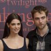 Robert Pattison et Ashley Greene à Bruxelles le 26 octobre 2011 lors de la conférence de presse pour la promotion de Twilight - chapitre IV : Révélation (partie I)