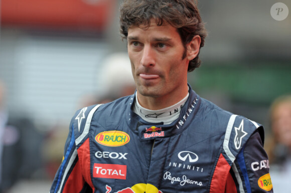 Mark Webber le 28 août 2011 à Spa en Belgique