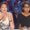 Natacha Polony et Audrey Pulvar sur le plateau d'On n'est pas couché, samedi 24 septembre 2011 sur France 2.