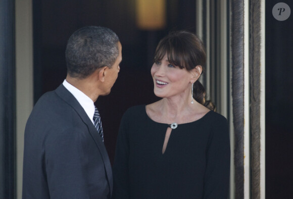 Carla Bruni et Barack Obama lors du G8 en mai 2011
