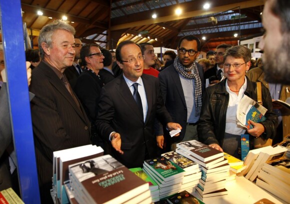 François Hollande inaugure la Foire du Livre de Brive-la-Gaillarde, le 4 novembre 2011