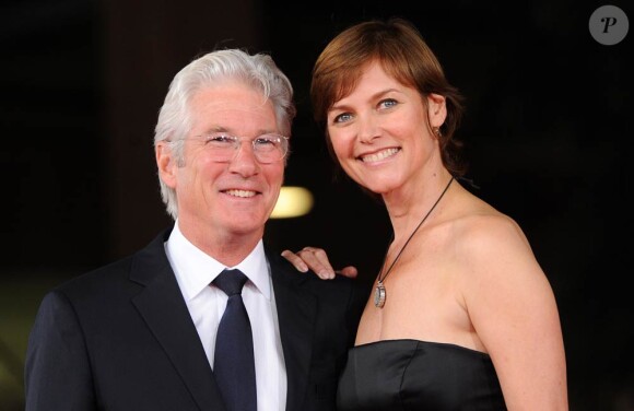Richard Gere était accompagné de sa femme Carey Lowell pour la cérémonie de clôture du VIe festival international du film de Rome, qui a connu son épilogue vendredi 4 novembre 2011.