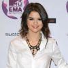 Selena Gomez, présentatrice des MTV Europe Music Awards 2011, participe à la conférence de presse de l'événement, le samedi 5 novembre à Belfast.