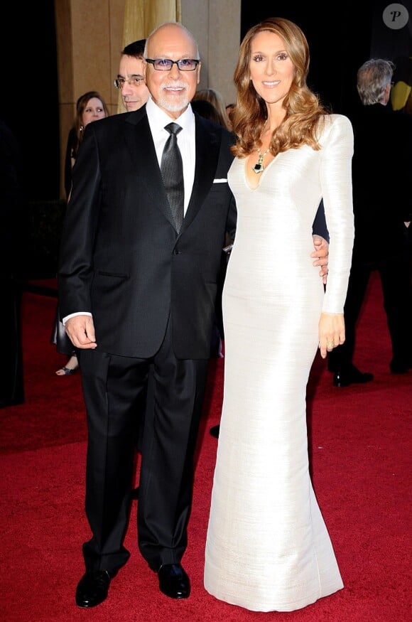 Céline Dion et son mari René Angélil à Los Angeles le 27 février 2011