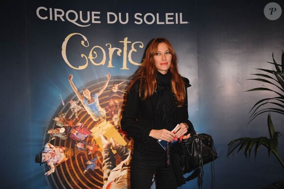 Mareva Galanter à la générale de Corteo, dernier spectacle du Cirque du Soleil, le mardi 8 novembre 2011.