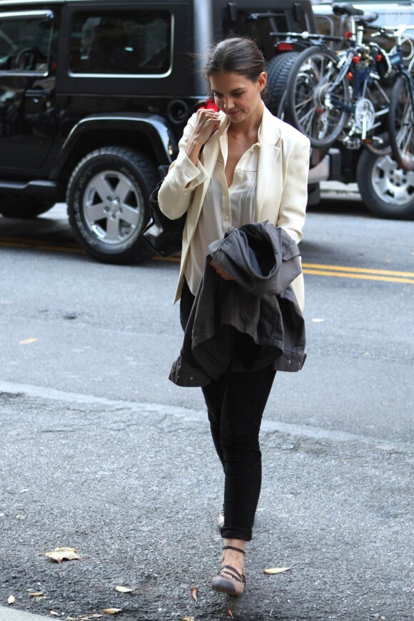 Katie Holmes à New York. 9 novembre 2011
