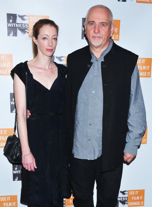 Peter Gabriel et son épouse lors du gala de charité Focus for change à New York le 10/11/11
