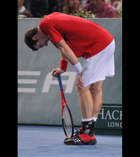 Andy Murray le 11 novembre 2011 au Masters 1000 de Paris Bercy à Bercy