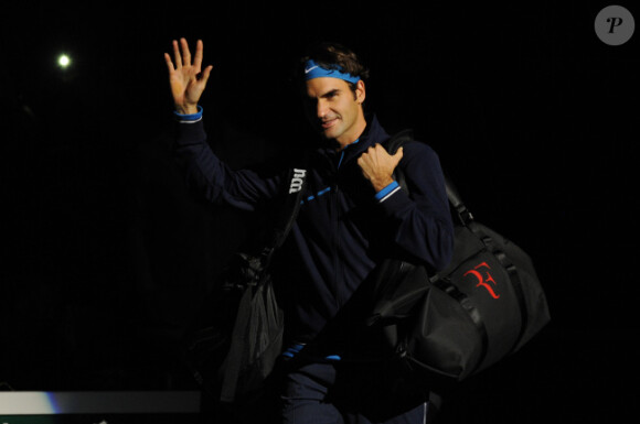 Roger Federer le 11 novembre 2011 au Masters 1000 de Paris Bercy à Bercy