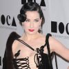 Dita Von Teese lors du gala du MOCA, à Los Angeles, le 12 novembre 2011.