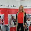 Adriana Karembeu lors d'une opération de charité de la marque Franprix pour soutenir la Croix Rouge. Le 15 novembre à Paris.
