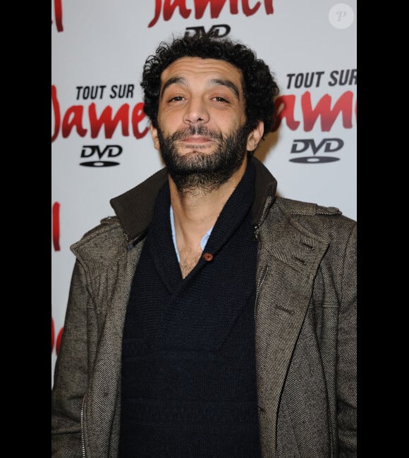 Ramzy Bedia pour le lancement du DVD Tout sur Jamel à Paris, le 16 novembre 2011.