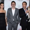 Bérénice Bejo, Michel Hazanavicius et Jean Dujardin à Los Angeles le 8 novembre 2011