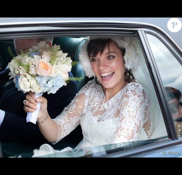 Lily Allen et Sam Cooper le jour de leur mariage le 11 juin 2011