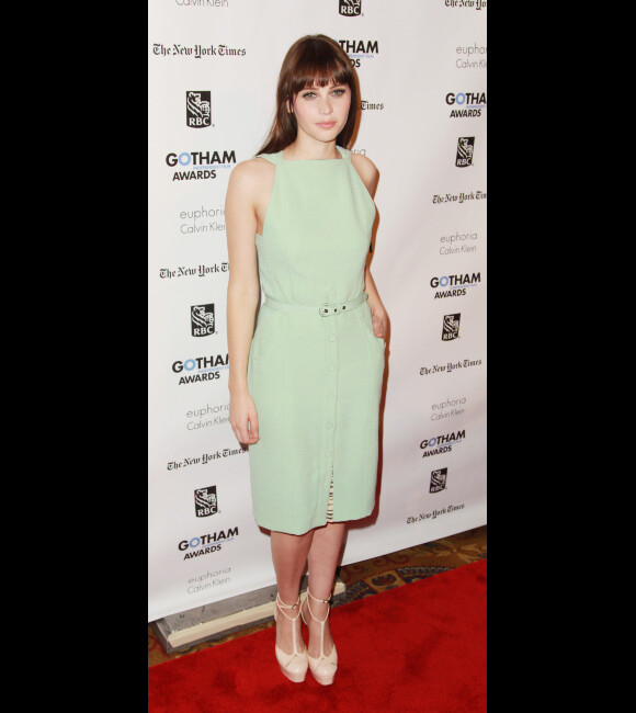 Felicity Jones lors de la remise de prix des Gotham Independent Film Awards à New York du 28 novembre 2011