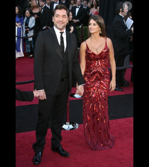 Penélope Cruz et Javier Bardem aux Oscars en février 2011