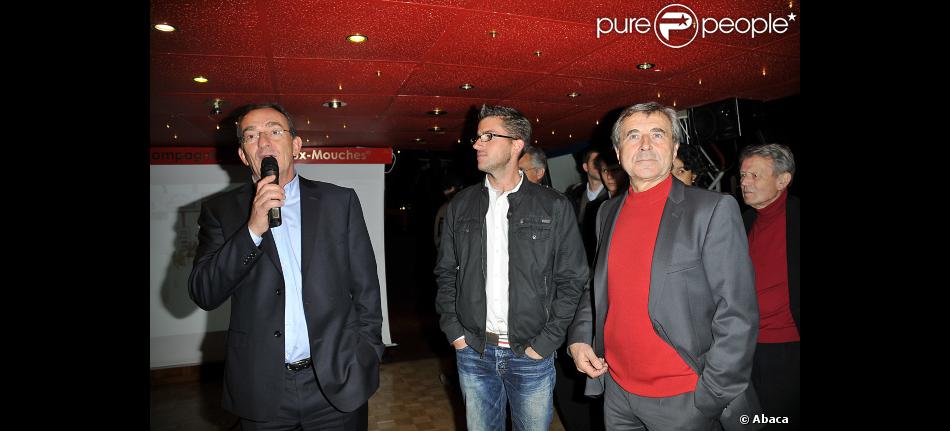Jean-Pierre Pernaut, son fils Olivier et Max Mamers le 30 novembre 2011 à Paris - Purepeople