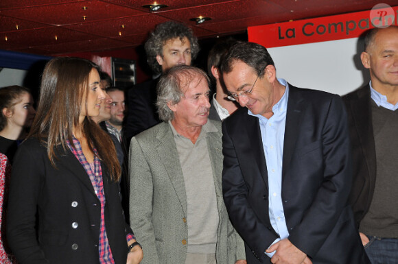 Jean-Pierre Pernaut, Jacques Laffite et sa fille Margot le 30 novembre 2011 à Paris