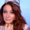 Delphine Wespiser, Miss France 2012 : émue sur le plateau du journal de 13 heures de Jean-Pierre Pernaut sur TF1 le lundi 5 décembre 2011