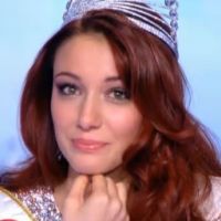 Miss France 2012 - Delphine Wespiser : émue après un message de son petit ami