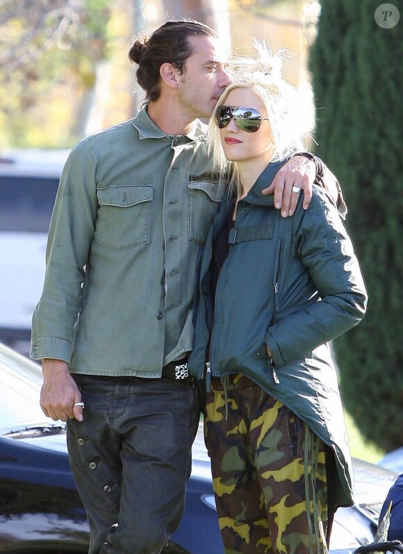 Gwen Stefani et son mari Gavin Rossdale à Los Angeles le 4 décembre 2011