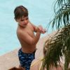 Sean Preston, l'aîné des enfants de Britney Spears, à la piscine privée du Four Seasons de Buenos Aires, le samedi 19 novembre.