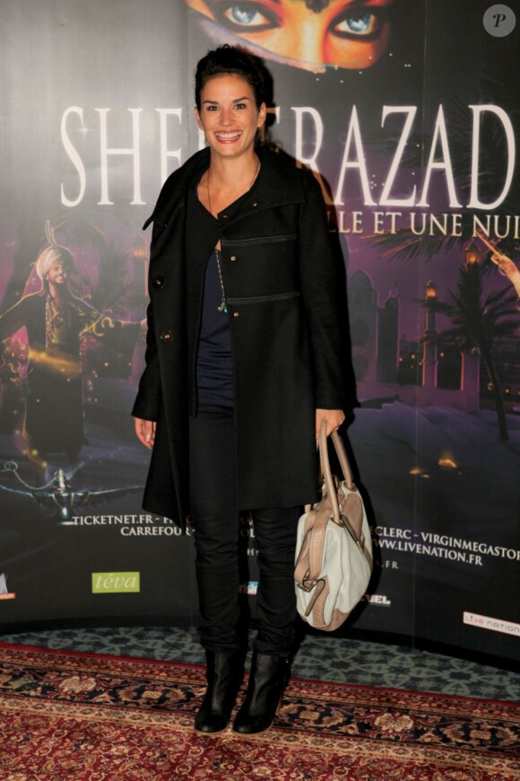 Barbara Cabrita à la première de la comédie musicale Sheherazade aux Folies Bergère le 6 décembre 2011