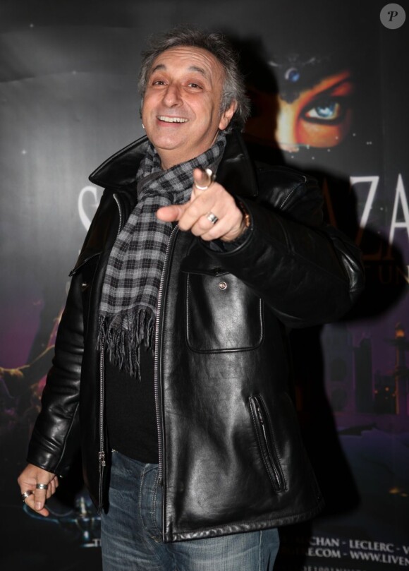 Gérard Pullicino à la première de la comédie musicale Sheherazade aux Folies Bergère le 6 décembre 2011