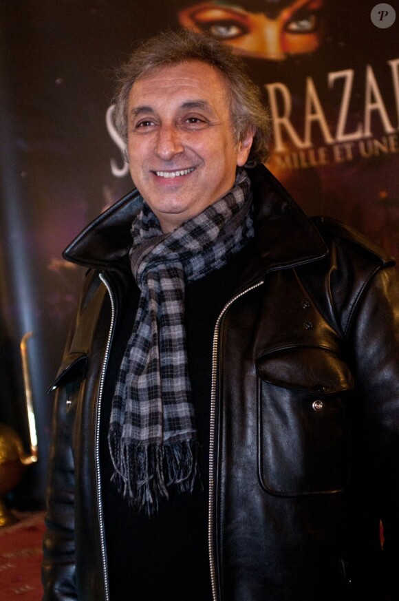 Gérard Pullicino lors de la première de la comédie musicale Shéhérazade aux Folies Bergères à Paris le 6 décembre 2011