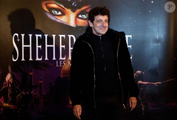 Patrick Bruel lors de la première de la comédie musicale Shéhérazade aux Folies Bergères à Paris le 6 décembre 2011