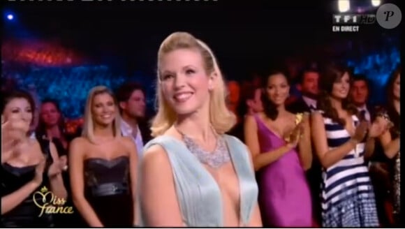 La jolie Lorie lors de l'élection Miss France 2012 à Brest, samedi 3 décembre 2011