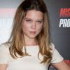 Léa Seydoux présente Mission : Impossible - Protocole Fantôme à Paris, le 11 décembre 2011.