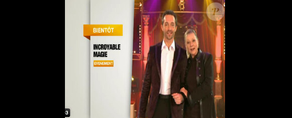 Dorothée et Laurent Beretta dans Incroyable Magie, le 22 décembre 2011 sur RTL9