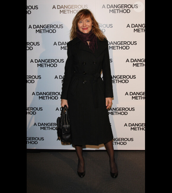 Julie Ferrier lors de l'avant-première à Paris du film A Dangerous Method le 12 décembre 2011