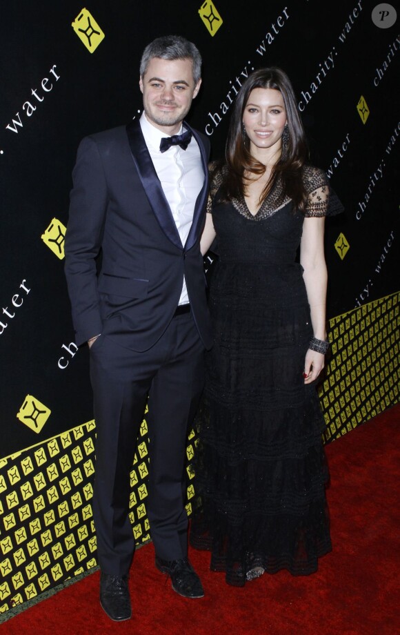 Scott Harrison et Jessica Biel lors du gala de charité Water Ball, à New York le 12 décembre 2011