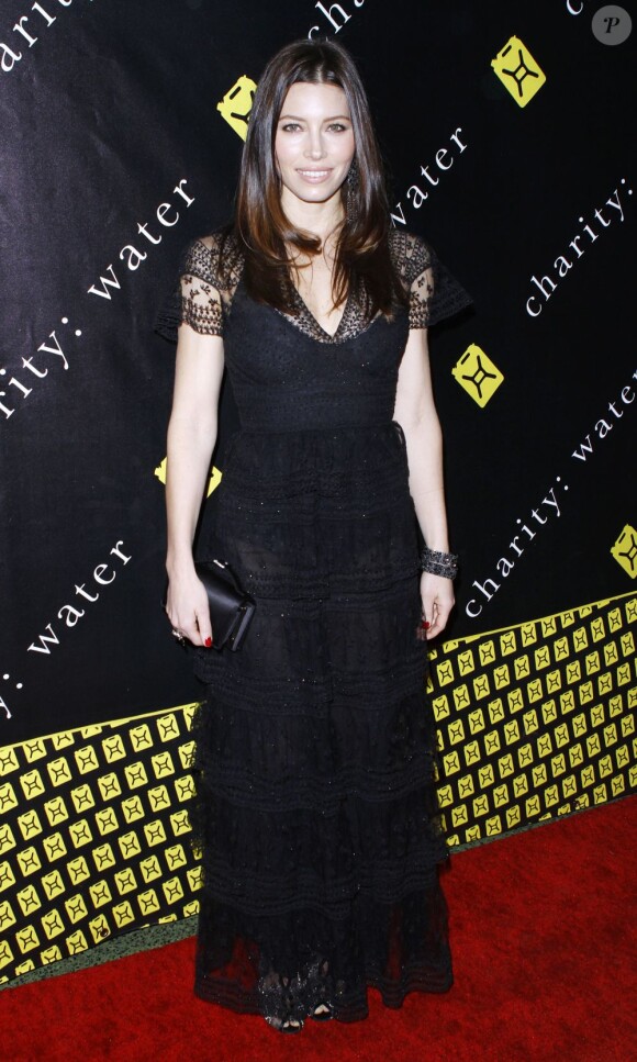 Jessica Biel lors du gala de charité Water Ball, à New York le 12 décembre 2011