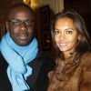 Le couple Karine Le Marchand et Lilian Thuram lors de la générale de la pièce Quadrille, au Théâtre Édouard VII à Paris, le 12 décembre 2011