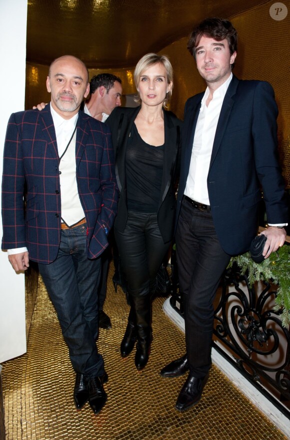 Christian Louboutin, Melita Toscan du Plantier et Antoine Arnault à la soirée The Russian Fairy Tale à Paris, le 14 décembre 2011.