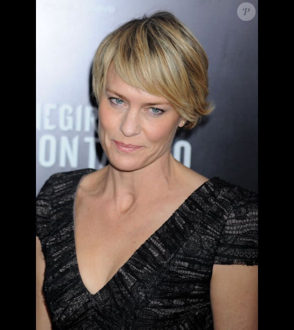 Robin Wright à l'avant-première de Millénium : Les hommes qui n'aimaient pas les femmes, à New York le 14 décembre 2011.
