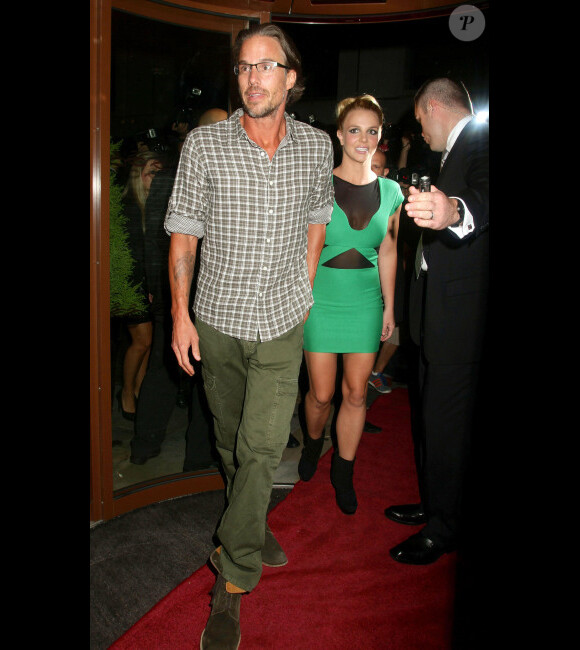 Britney Spears et Jasn Trawick, amoureux, en septembre 2011 à Londres