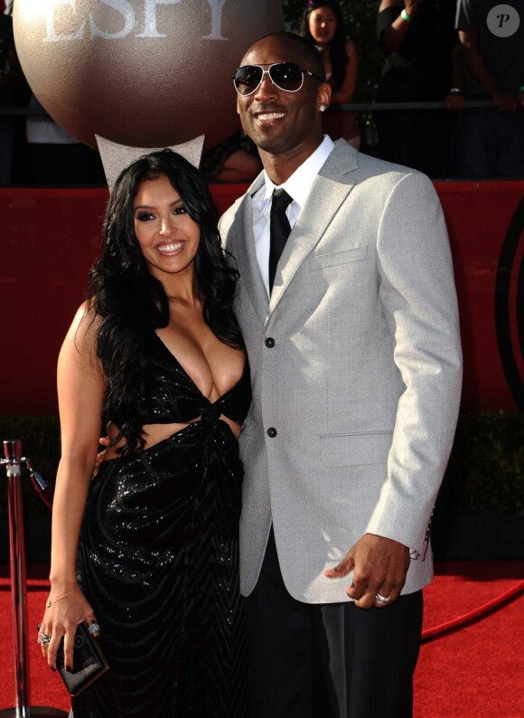 Kobe Bryant et sa femme Vanessa à Los Angeles, le 15 juillet 2009.