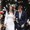 Paul McCartney et Nancy lors de leur mariage à Londres le 9 octobre 2011. Pour l'ouverture du bal, Macca avait fait jouer la chanson My Valentine, écrite en 2009 en l'honneur de sa dulcinée.