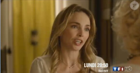 Claire Keim, énervée, dans les Edelweiss, lundi 2 janvier 2012, sur TF1