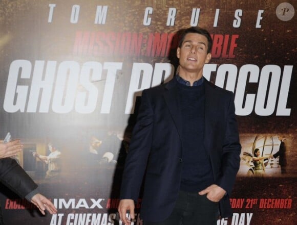 Tom Cruise en décembre 2011 à Londres.
