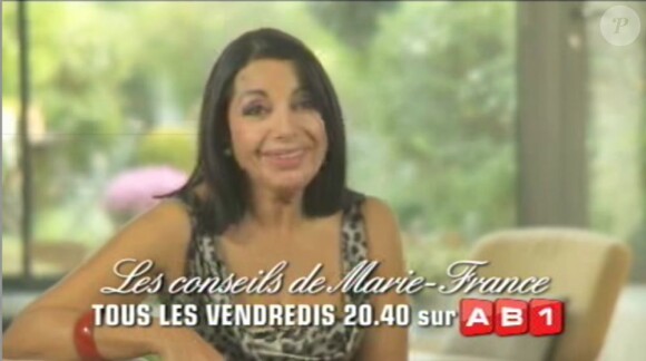 Marie-France, mère de Giuseppe dans Qui veut épouser mon fils ? sur TF1, a le droit à son bêtisier pour l'émission Les Conseils de Marie-France sur AB1