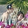 Justin Bieber et sa petite amie, Selena Gomez, à Cabo San Lucas au Mexique, le samedi 7 janvier 2012.