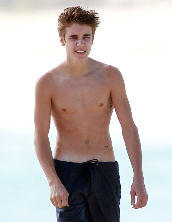 Justin Bieber en vacances à Cabo San Lucas au Mexique, le samedi 7 janvier 2012.