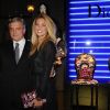 Soirée Dior Anselm Reyle aux Galeries Lafayette à Paris avec Bar Refaeli et Sidney Toledano. Le 12 janvier 2011