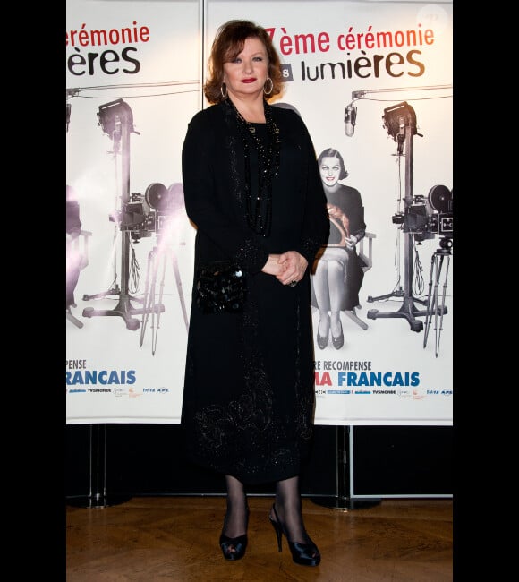 Catherine Jacob lors de la cérémonie des Lumières, à Paris le 13 janvier 2012.