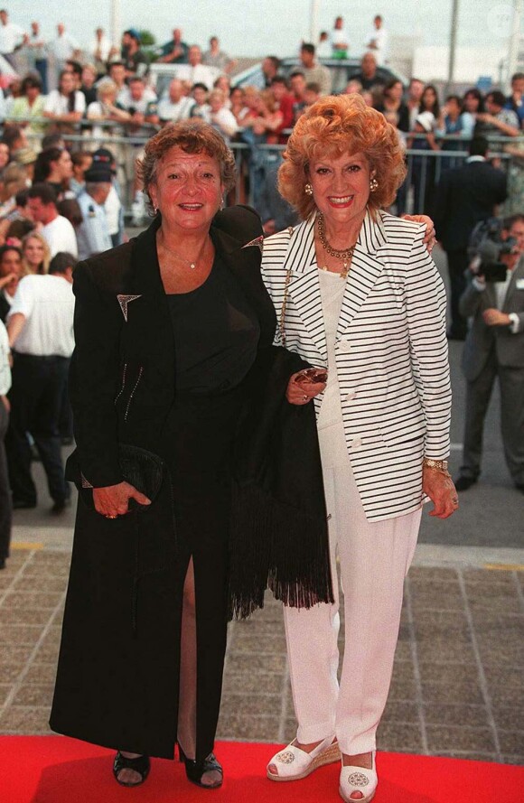 Rosy Varte et Marthe Villalonga à Nice, le 3 juillet 1997.